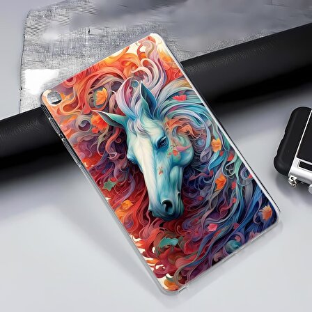 Galaxy Tab A8 10.5 X200 x205 x207 Kılıf Yapayzeka 29 Mythological Horse At Tablet Kılıfı