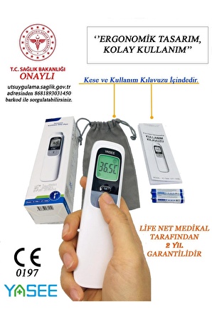 Life Net Medikal Uzaktan Temassız Ateş Ölçer Ft-100b