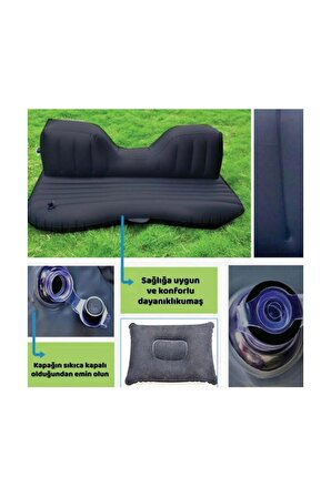 Vothoon Araç İçi Şişme Yatak Çadır Yatağı Araba Yatağı + Şişirme Pompası