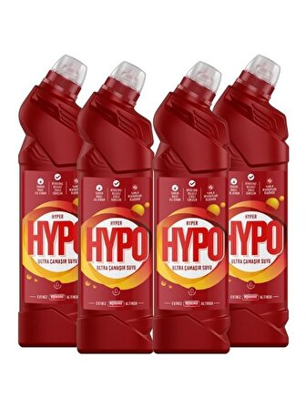 Hyper Hypo Ultra Çam Tazeliği Normal Sıvı Çamaşır Suyu 4 x 750 gr