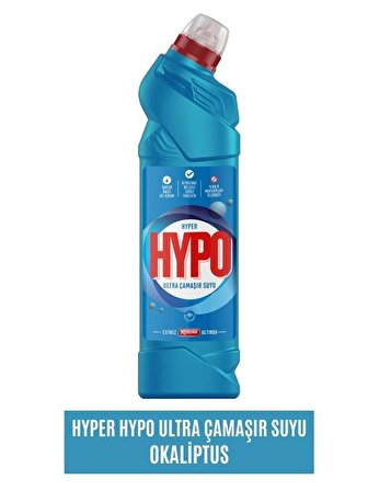 Hyper Hypo Ultra Okaliptus Ferahlığı Normal Sıvı Çamaşır Suyu 750 gr