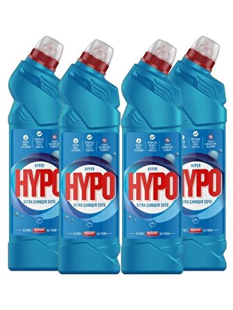 Hyper Hypo Ultra Okaliptus Ferahlığı Normal Sıvı Çamaşır Suyu 4 x 750 gr