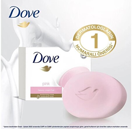 Dove Beauty Cream Bar Katı Güzellik Sabunu Pink Nemlendirici Etkili 90 gr