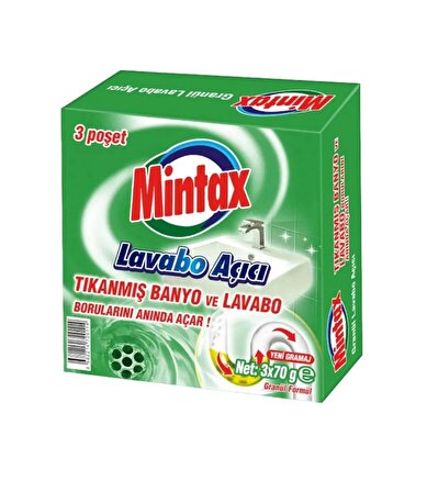Mintax Lavabo Açıcı 3x70 Gr