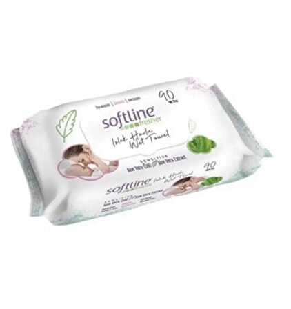 Softline Sensitive Aloe Veralı Islak Mendil 90'lı ( 5 ADET )