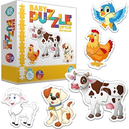 Circle Toys Hayvanlar 27 Parça Çocuk Puzzle