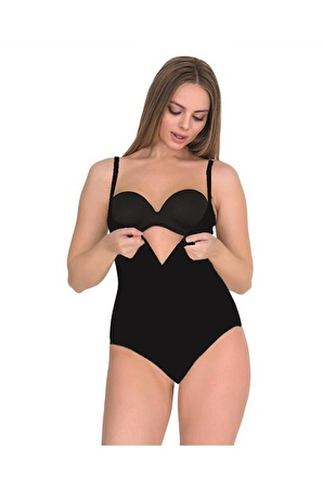 Form Time Bayan Agraflı Askılı Göğüs Altı Slip Body Korse 9105