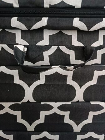 Katlanır Yer Yatağı Tek Kişilik Sünger Yatak (80x180x8cm) İşbir Gri Sünger Dolgulu Karaçatı Desen