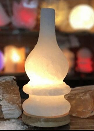 Tuz Lambası 2-3 Kg. Doğal Kaya Tuzu Lambası Aç Kapa Düğmeli Çankırı Tuz Lamba Salt Lamp 