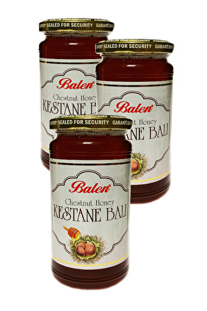 3 Adet Balen Kestane Balı 625 Gr Chesnut Honey 3x625g