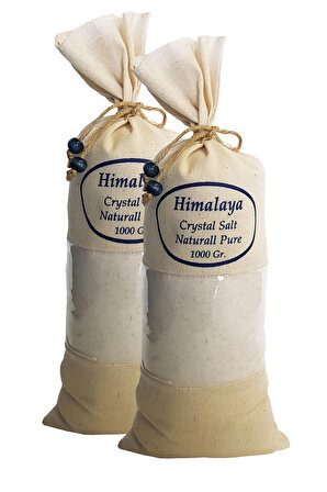 Himalaya Tuzu 2 Kg. Bez Torbada (1kg.x2ad.) İnce Çekim Beyaz Renk Yemeklik Himalaya Orijinal Tuz