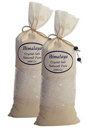 Himalaya Tuzu 2 Kg. Bez Torbada (1kg.x2ad.) İri Taneli Beyaz Renk Himalaya Orijinal Tuz