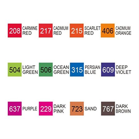 Zig Kurecolor Twin Ws 12'li Marker Seti Brilliant Colors