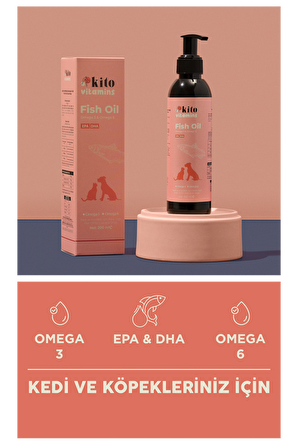 Premium Balık Yağı 200 ml (KEDİ VE KÖPEKLER İÇİN OMEGA 3 & 6 İÇERİKLİ BALIK YAĞI)