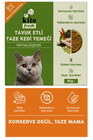 Fresh Tavuk Etli Kedi Yemeği 85 gr