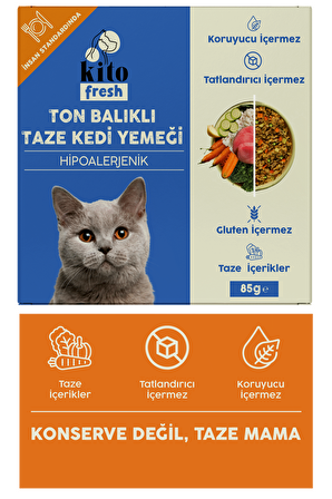 Fresh Ton Balıklı Kedi Yemeği 85 gr