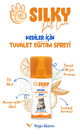 SILKY - Kedi Tuvalet Eğitim Spreyi  ( 100ml )