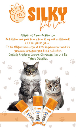 SILKY - Kedi Tuvalet Eğitim Spreyi  ( 100ml )