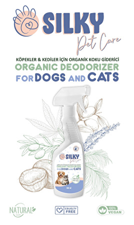 SILKY - Kedi için ORGANİK Koku Giderici Spreyi  (500ml )