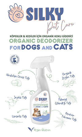 SILKY - Kedi için ORGANİK Koku Giderici Spreyi  (500ml )