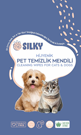 SILKY – Pet Temizlik Mendili  ( 400 ad )