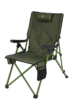 FUNKY CHAIRS Comfort 3 Kademeli Katlanabilir Kamp Sandalyesi - Haki