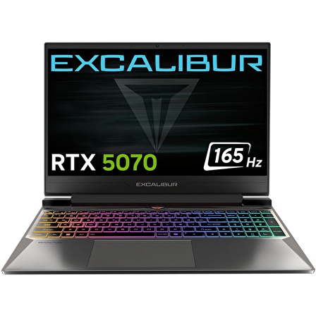 Casper Excalibur G870 i7-13620H 64GB 2TB RTX5070 8GB 165HZ 15.6" Freedos Gaming Laptop G870.1362-EX70X-C