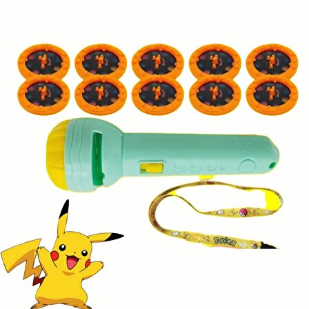 ThreeMB Toys Pokemon Projeksiyonlu El Feneri-Yeşil