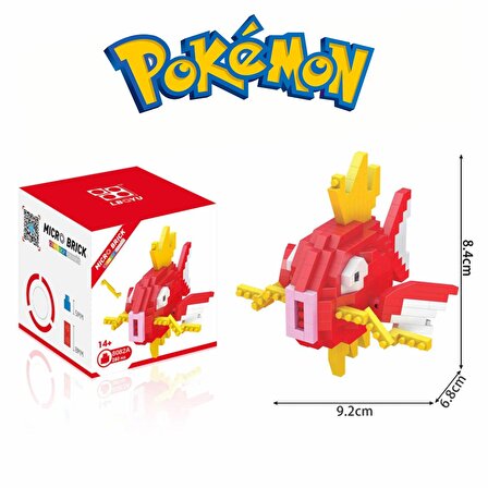ThreeMB Toys Pokemon 2. Kısım Blok Puzzle Magikarp