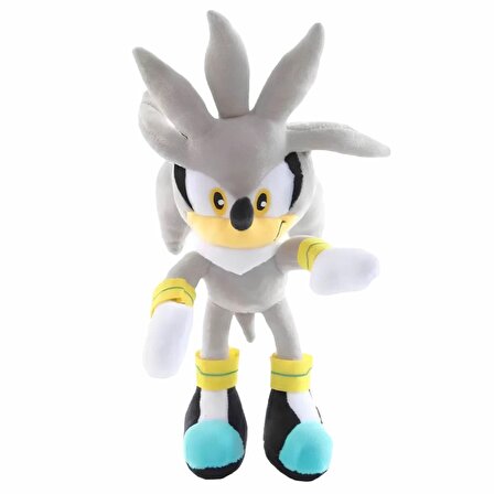 ThreeMB Toys Sonic Yüksek Kalite Peluş Kirpi Silver