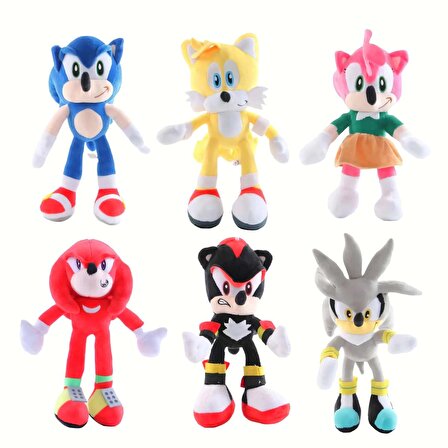 ThreeMB Toys Sonic Yüksek Kalite Peluş Kirpi Amy Rose