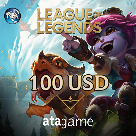 100 USD League Of Legends Nort America