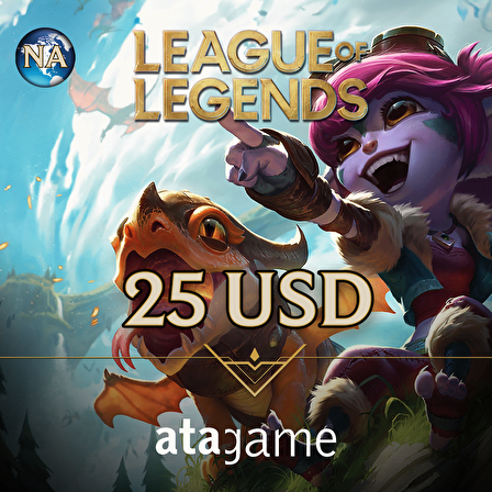 25 USD League Of Legends Nort America