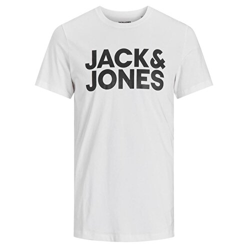 Jack&Jones Erkek Baskılı Tişört Büyük Logo 12151955 SİYAH-L
