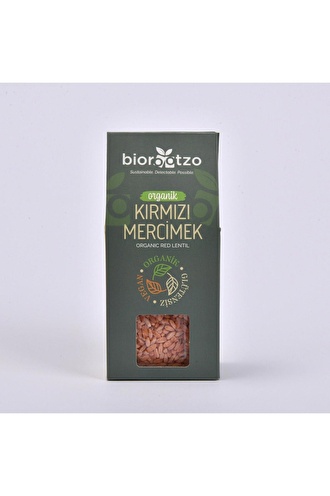 Biorootzo Organik Kırmızı Mercimek Arpa Şehriye Glutensiz Vegan Yüksek Bitkisel Protein 200 G