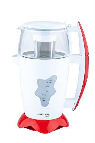 Awox Dual 1650 W Çay Makinesi Beyaz - Kırmızı 