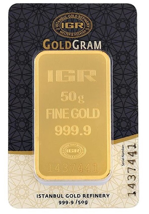 50 gr 999.9 IAR Gram Külçe Altın