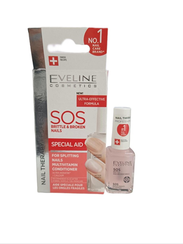 Eveline SOS Nails Multivitamin Conditioner Kalsiyum ve Vitaminler İle