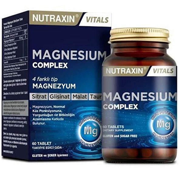 Nutraxin Magnesium Complex Vitamin B6 60 Tablet Fiyatları ve Modelleri ...