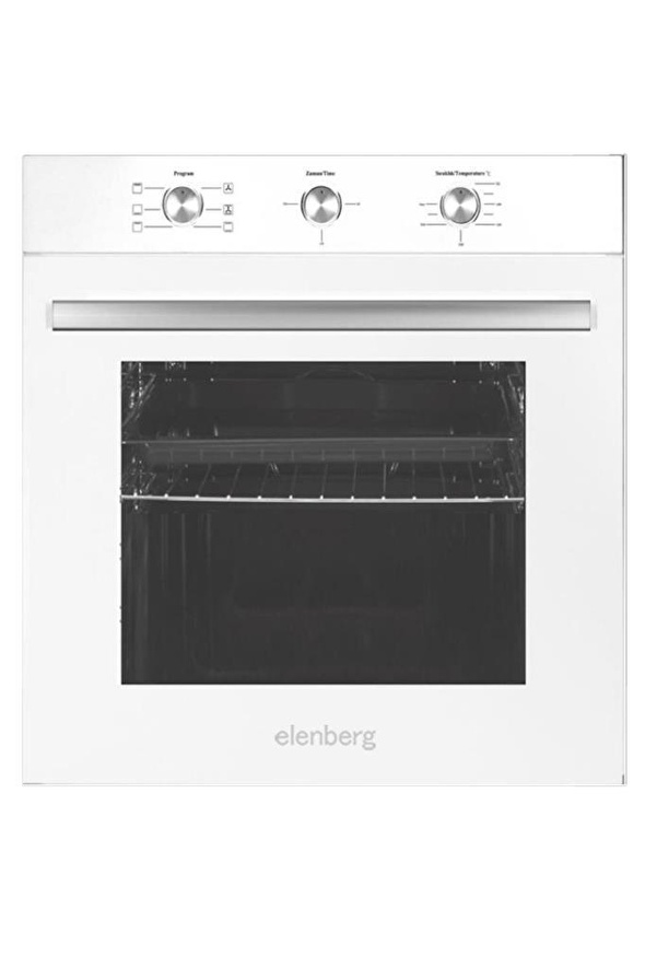 Elenberg 76 LT XXL Mekanik Timer'lı Beyaz Ankastre Fırın 6 Program ELB ...