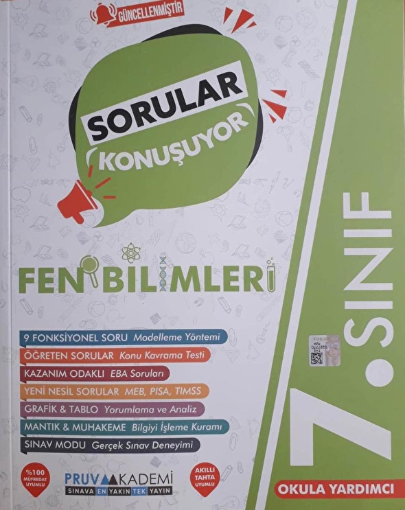 Pruva Akademi 7.Sınıf GÜNCEL Fen Bilimleri Sorular Konuşuyor Soru ...