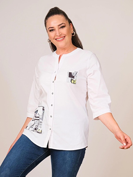 Lady Majestic Büyük Beden Gömlek