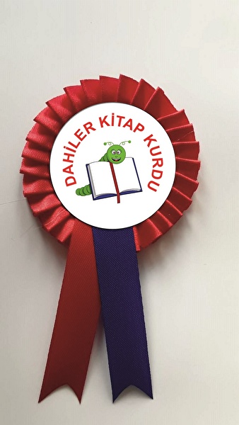 Saten Kokart Rozet Broş, Yaka İğnesi, Rozet