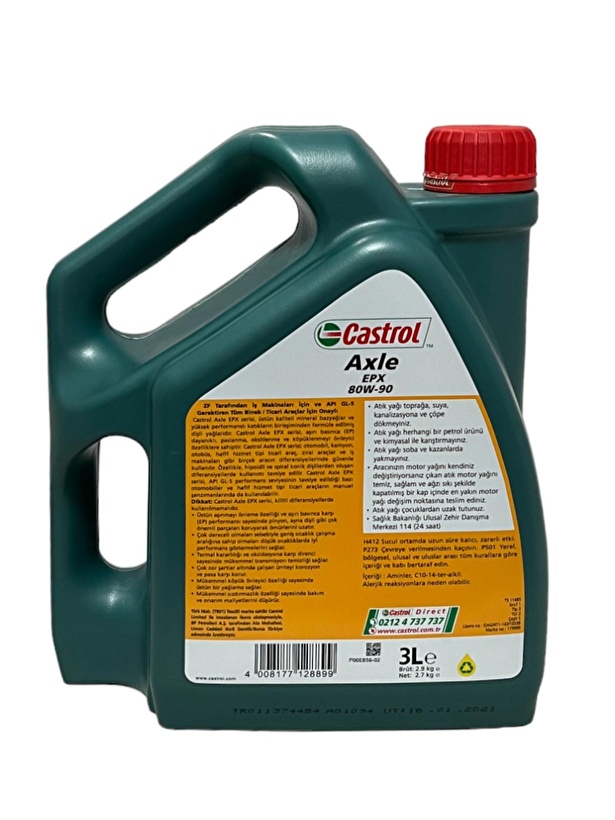 Castrol Axle EPX 80W90 Diferansiyel Yağı 3 Litre Fiyatları ve