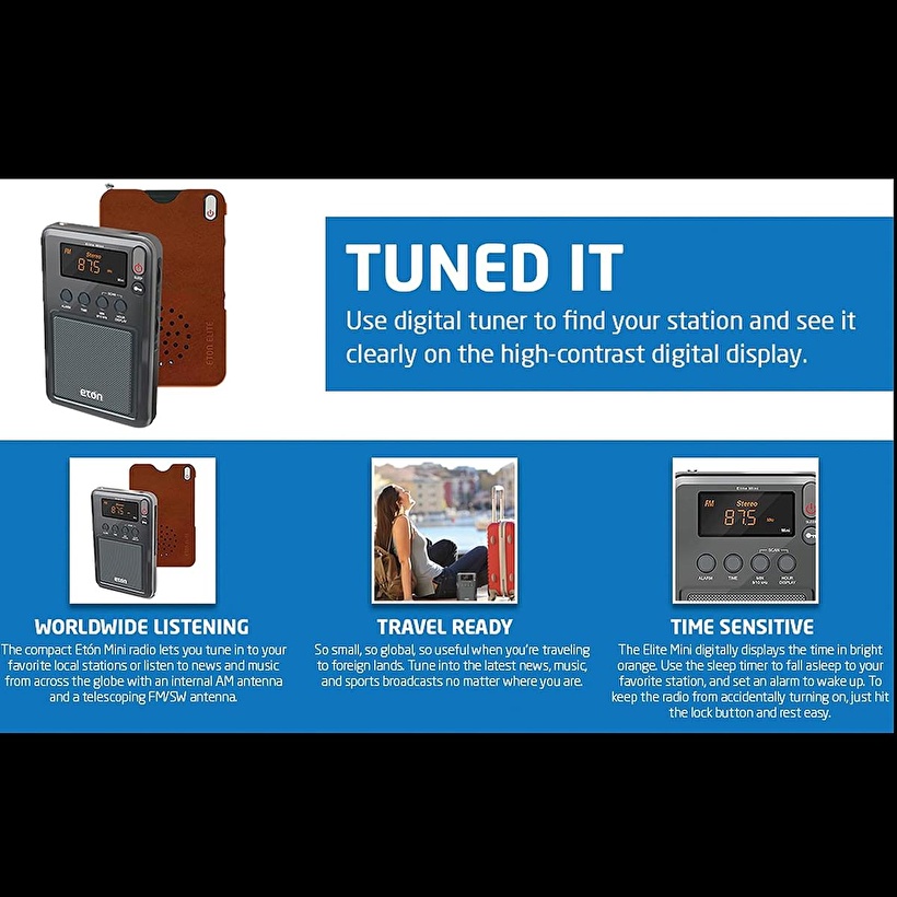 Eton Elite Mini Kompakt AM/FM/Kısa Dalga Radyo Fiyatları ve Modelleri