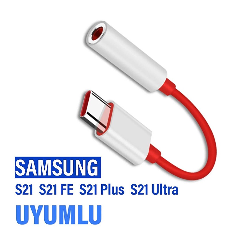 Samsung S21 S21 FE S21 Plus Ultra Kulaklık Dönüştürcü Typec Kulaklık