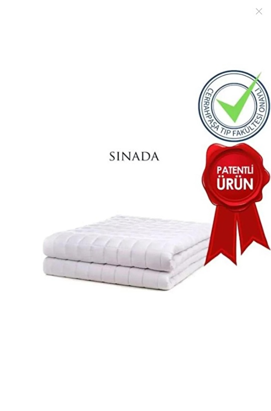 Ağırlıklı Battaniye Çift Kişilik 10 Kg Beyaz 200x220 100 Pamuk